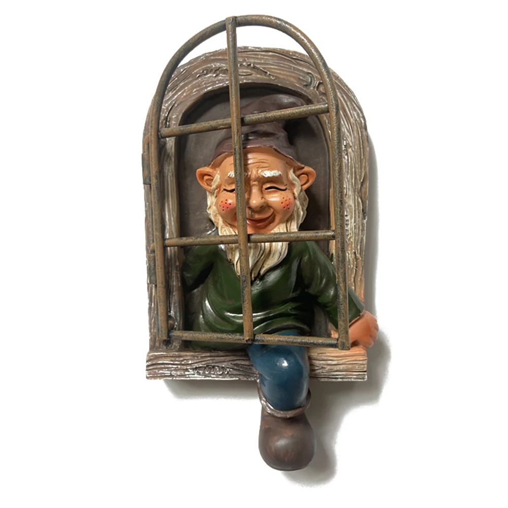 

Garden Sculpture Decoration Dwarf Resin Crafts Durable Lovely Garden Dwarfs Statue
