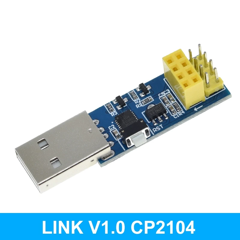 Программатор CH340G CP2104 USB к ESP8266 ESP-01 ESP-01S Wi-Fi модуль адаптер для загрузки набор