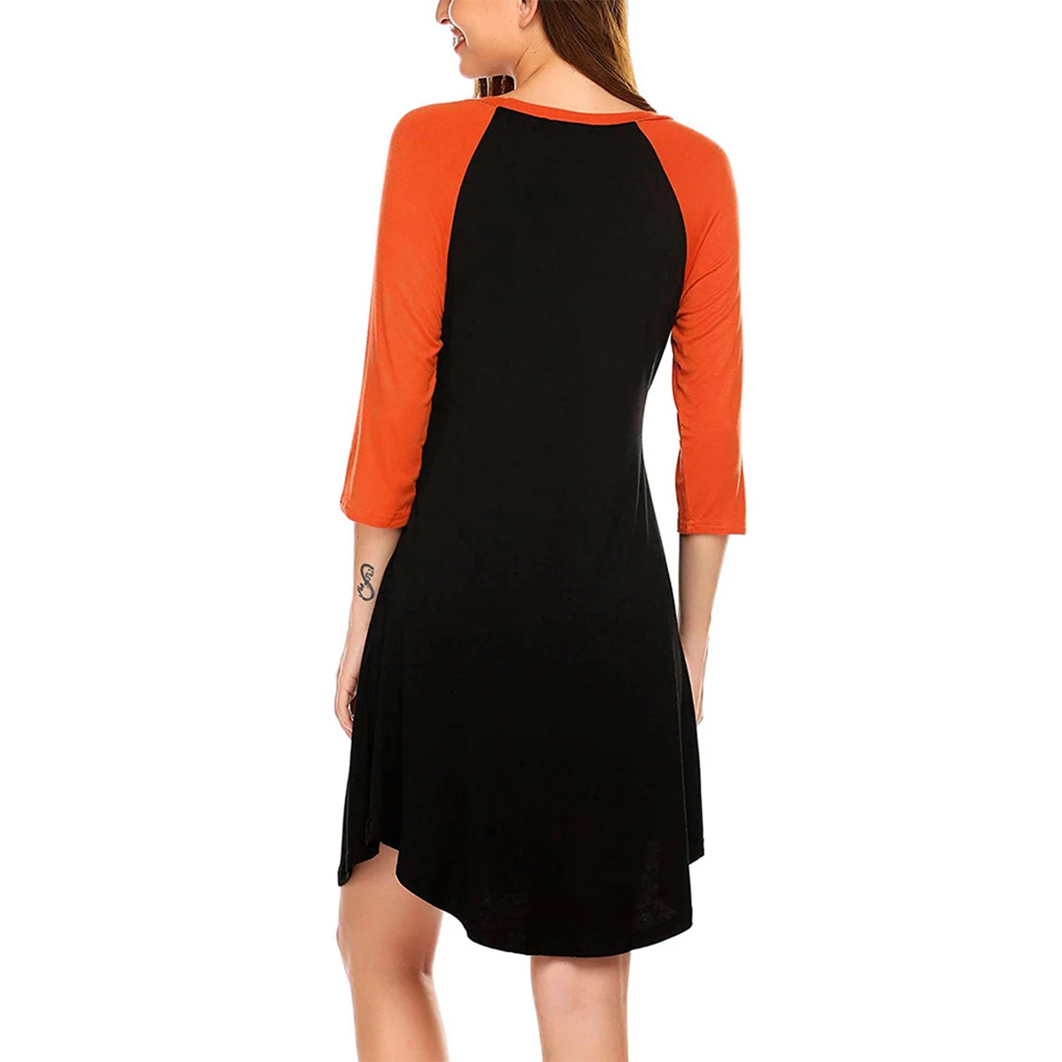 Женское Повседневное платье для беременных Хэллоуин принт дьявола девять точек