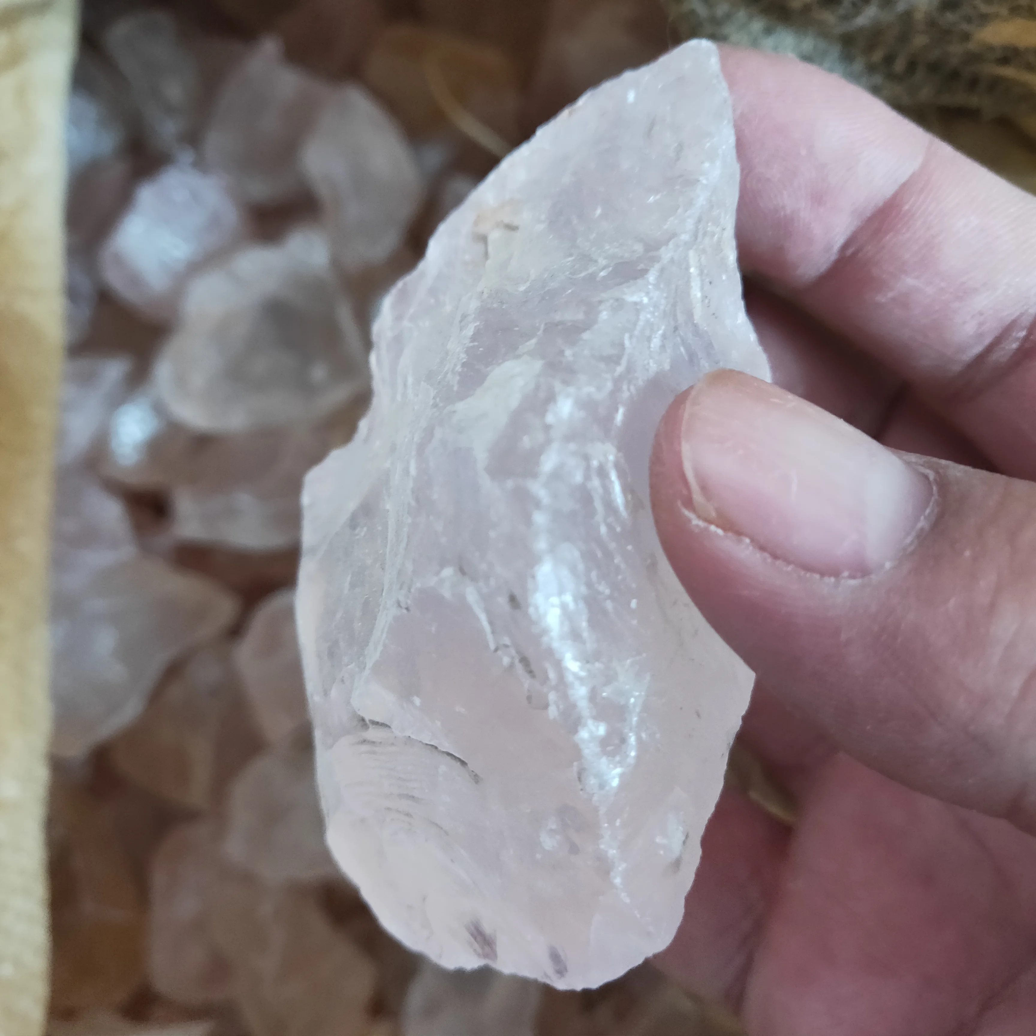 300g100% натуральный розовый кристаллический порошок кристалл гравий камни