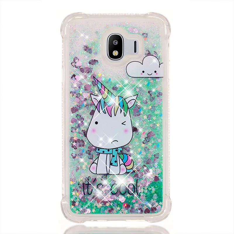Little Monster Блестящие жидкие зыбучие пески Чехлы для samsung Galaxy J4 J6 J3 J7 J2 Pro J4+ J6 Premium J400F J120 J510 J710 задняя крышка - Цвет: Little Monster
