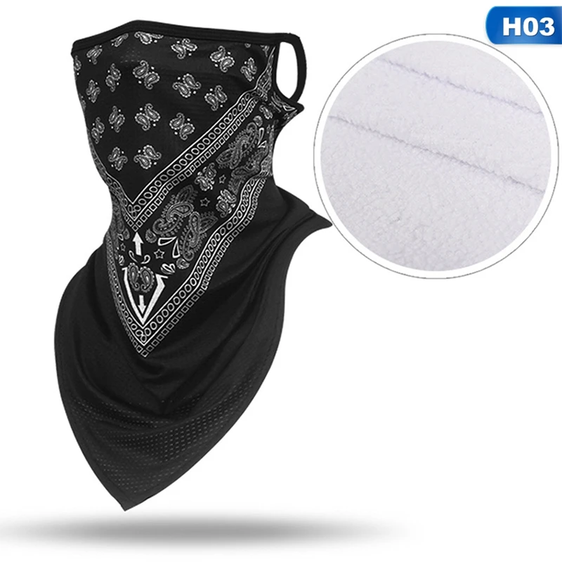 

Winter Warmer Face Fleece Bandana Scarf Sports Thermal Skiing Tube Neck Gaiter Cover Thick Hiking Cycling Snowboard Men Women