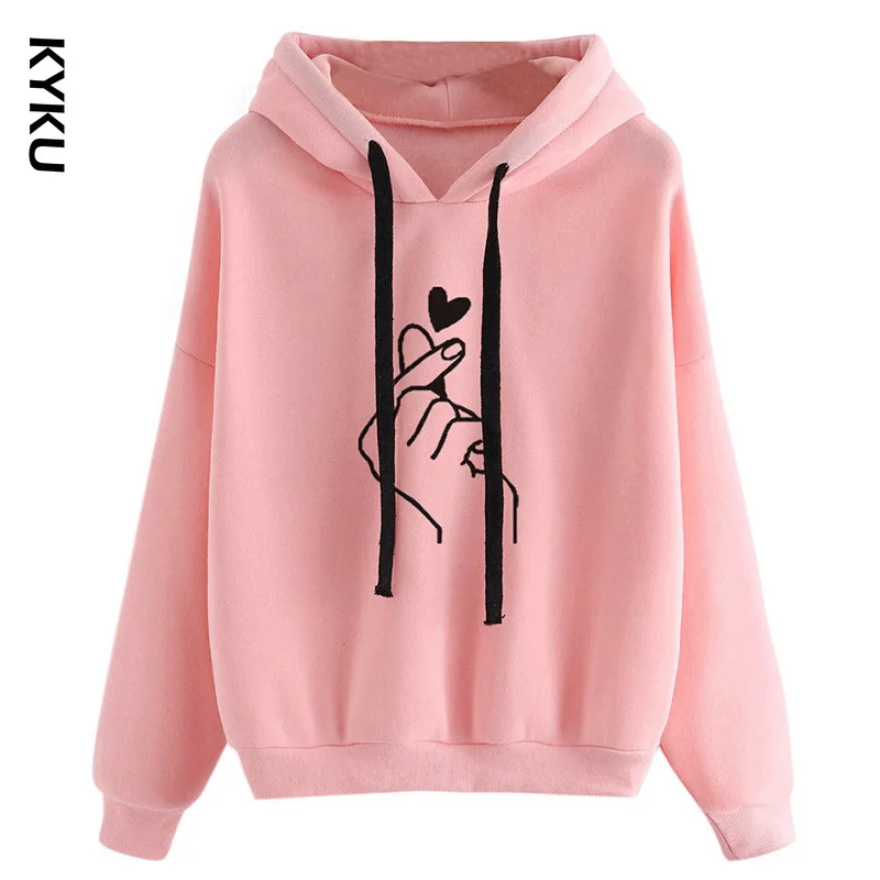 Толстовка женская с капюшоном и длинным рукавом|Женские толстовки свитшоты| |