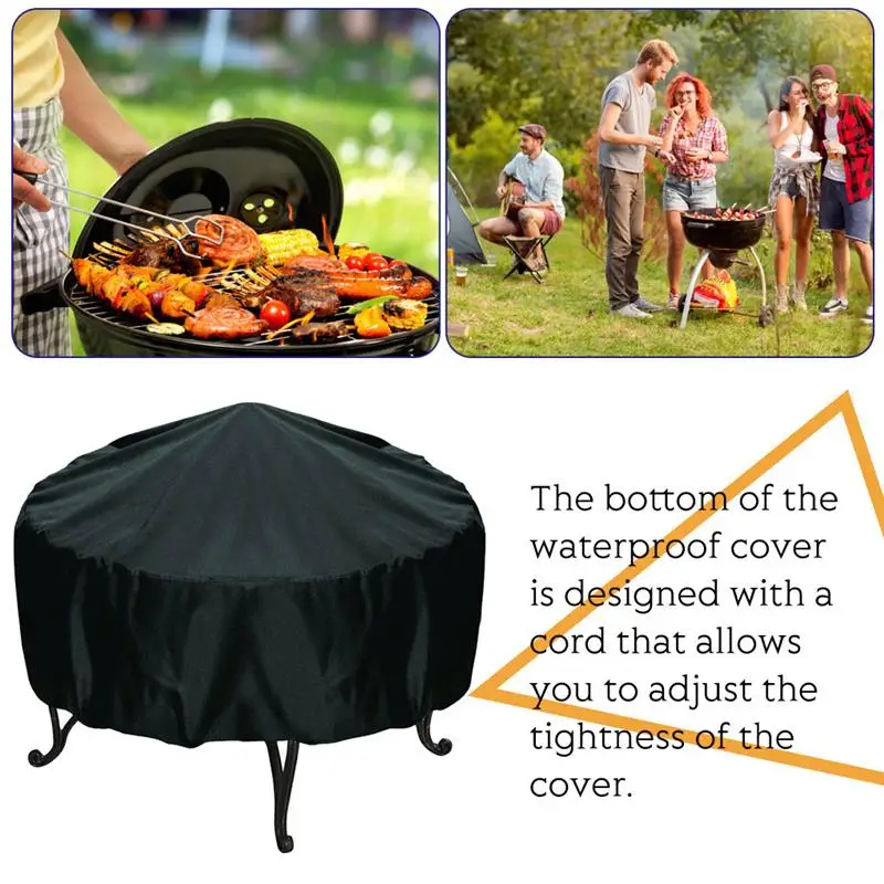 grill cover outdoor barbeque waterproof protector garden bbq grill oxford cloth adjustable cover for gas charcoal electric barbe free global shipping