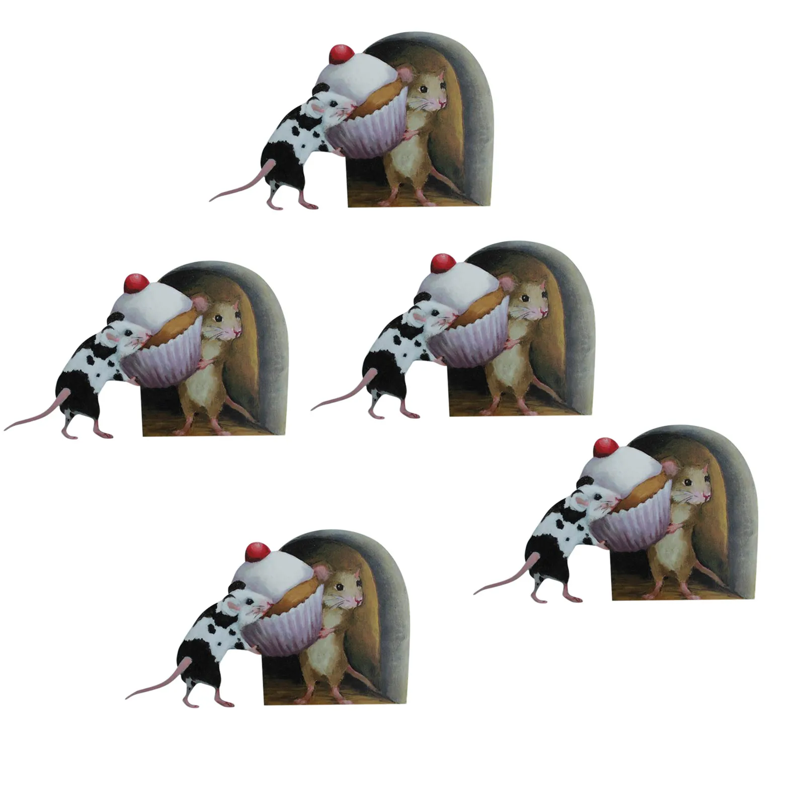 Креативная крыса персонажей мультфильма обои настенные наклейки кекс на стены