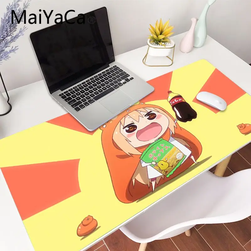 

Высококачественные милые игровые коврики MaiYaCa из аниме «Умару Чан», коврик для мыши, игровой коврик для мыши, большой коврик Deak 700x300 мм для ...