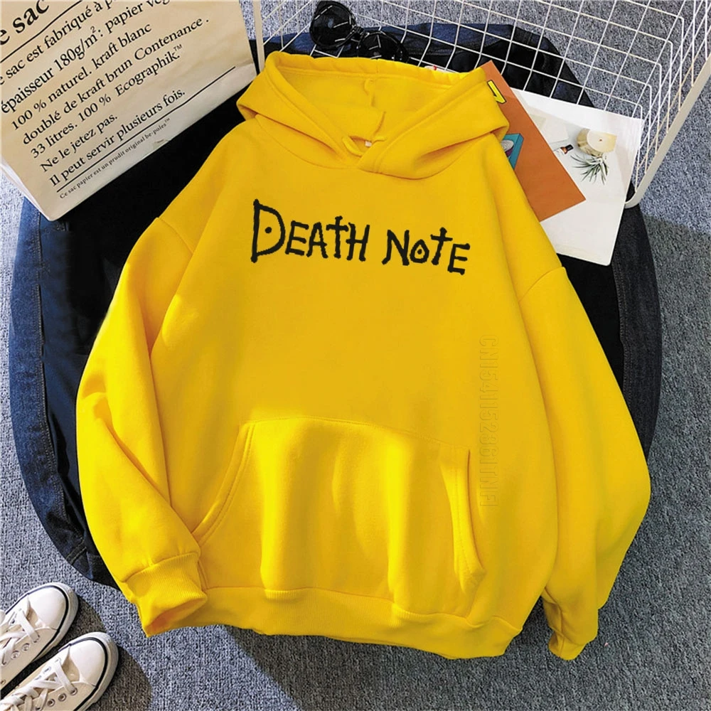 

Death Note Anime Hoodie Warm Harajuku Cool Trend Hip Hop Men/Women Couple Long Sleeve Oversized Streetwear Sweatshirt Unisex Top