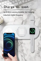 youxiu 15w wireless 5in1 charger for iphone 12 pro max 11 xs qi fsat charging pad for apple watch 543 airpods 2 pro charge