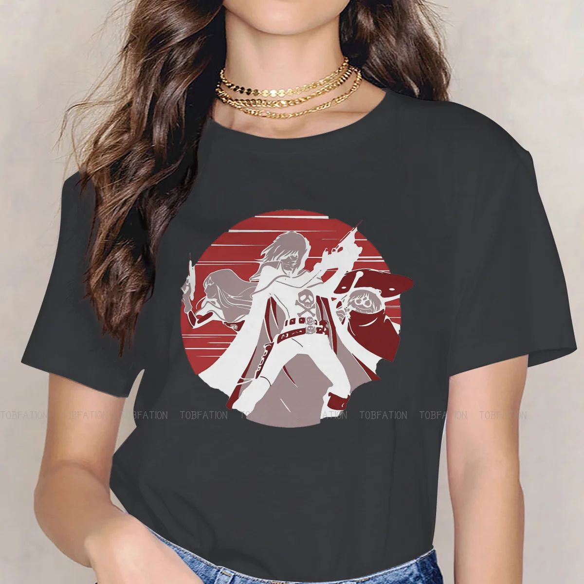 

Футболка женская оверсайз с изображением космоса, пирата, капитана, Харадзюку