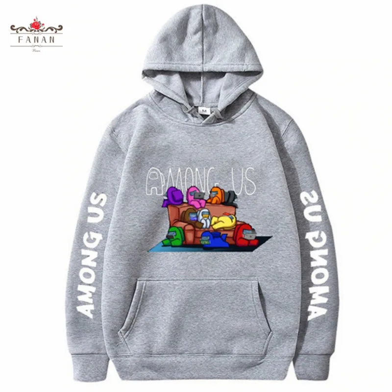 

Women Sweatshirt New Game Among Us Cartoon Hoodies Impostor Anime Print Loose Pullovers Autumn Plus Size Casual Hooded Tops