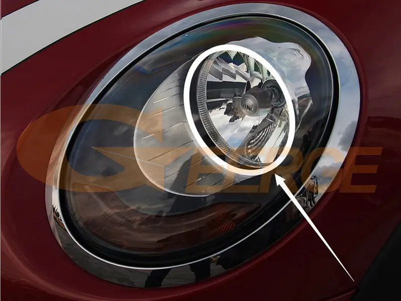 Для MINI Cooper D S One F55 F56 F57 галогенная фара RF remote Bluetooth APP многоцветный ультра яркий RGB