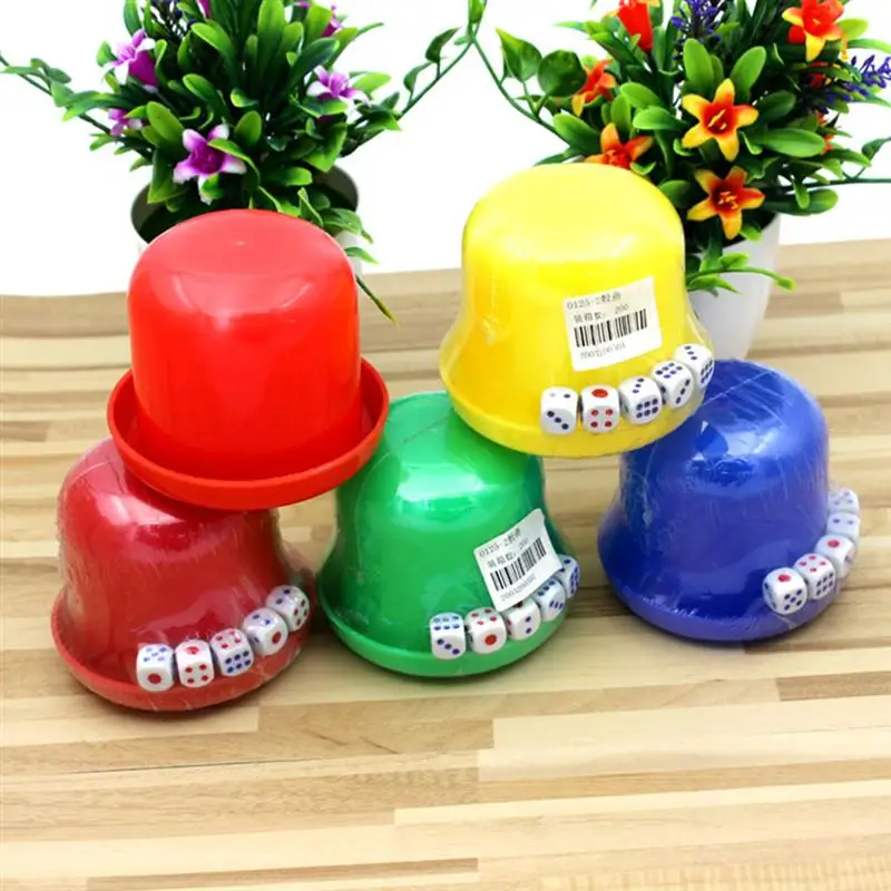 1 набор случайных чашек для кубиков прочная коробка с кубиками крышкой поддона