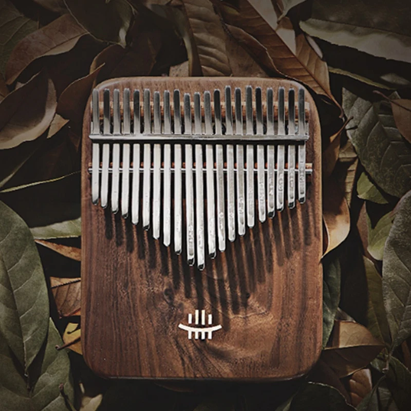 

HLURU Kalimba Black Walnut Curly Figure Keyboard Thumb Piano Chamfer Kalimba Musical Instruments Keyboard Instruments