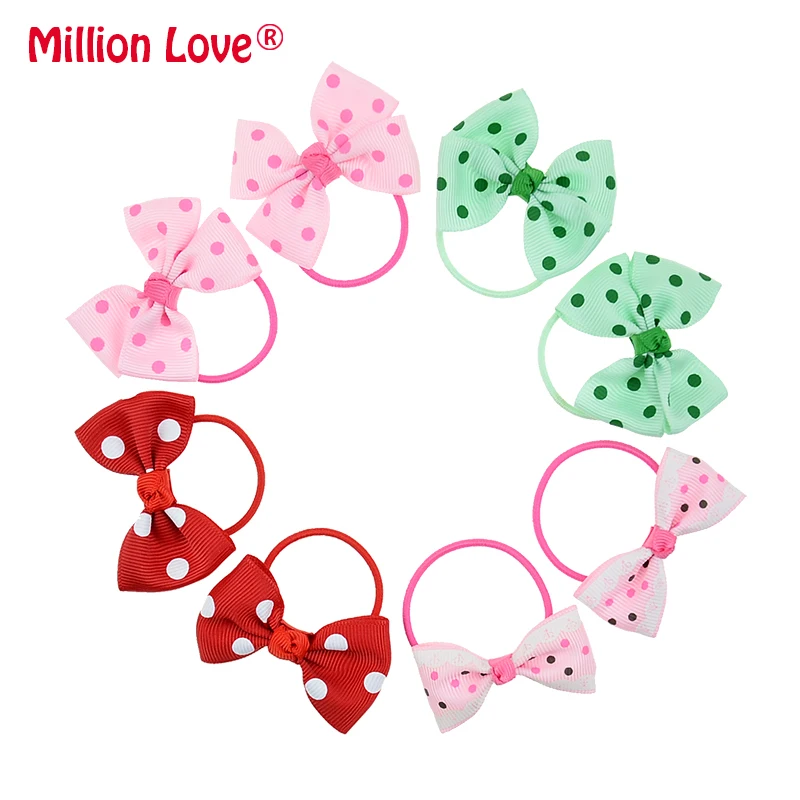 10 шт./лот Детская резинка для волос девочек резинки конского хвоста аксессуары