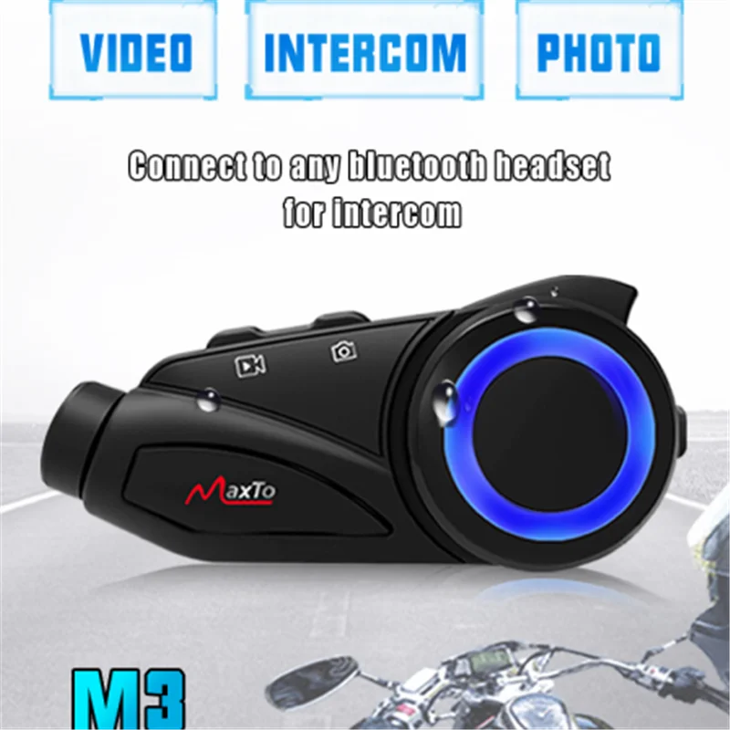 

M3 Wireless Motorcycle Helmet Bluetooth Headset Handsfree Intercom MOTO freedconn Headphones MP3 Speaker intercomunicador moto