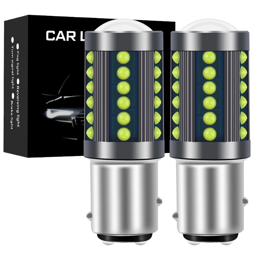 

2pcs 1156 BA15S P21W 1157 P21/5W BAY15D BAU15S PY21W LED Car Tail Bulb Brake Lights Reverse Lamp Daytime Running Signal Light