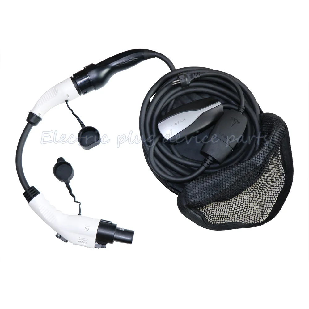 

Новинка, разъем для зарядного устройства мобильного телефона ЕС-США, зарядный кабель для Tesla 1058220-00-E SAE J1772 1024005-02-B, переходник типа 2 к типу 1