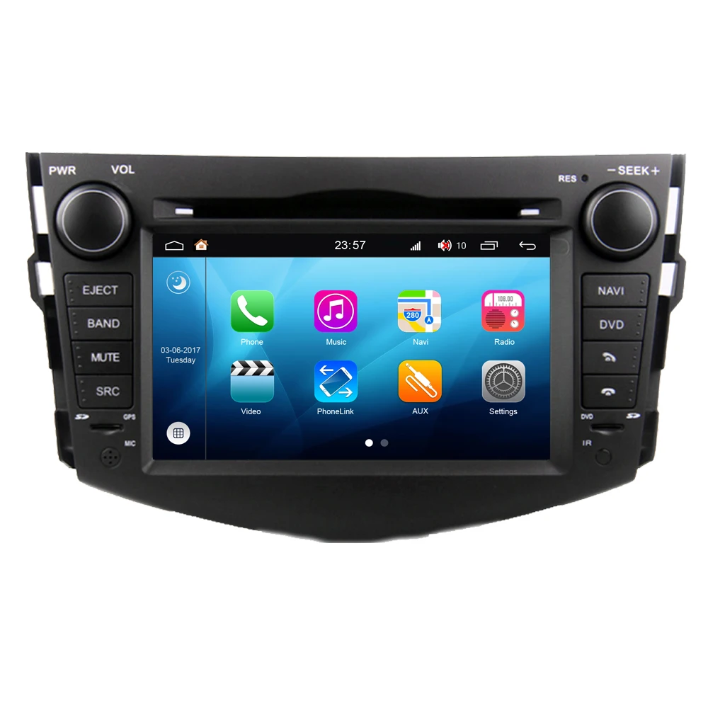 Автомагнитола для Toyota RAV4 Мультимедийный проигрыватель с GPS навигацией и Bluetooth 2006