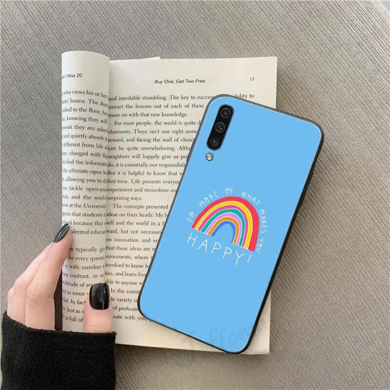

positively Sunshine Rainbow Phone Case For Samsung galaxy S 9 10 20 A 10 21 30 31 40 50 51 71 s note 20 j 4 2018 plus