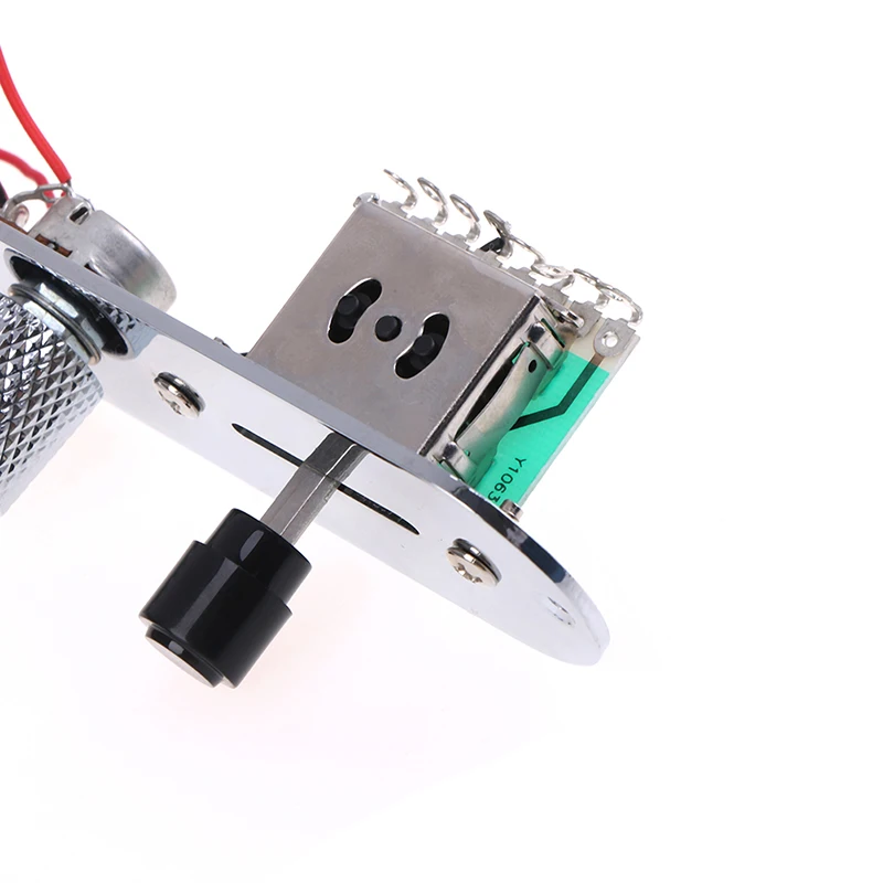 

1Pc Chrome 3 Way Wired Loaded Prewired Control Plate Harness Switch Knobs For Tele Guitar Parts