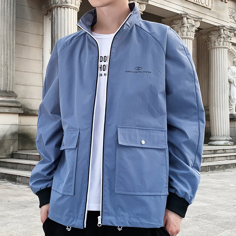 Мужская дышащая ветровка удобная верхняя одежда большие размеры M-4XL |