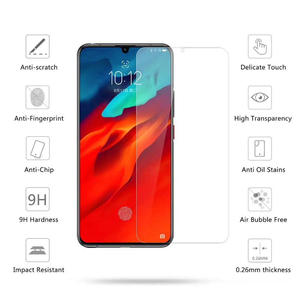 2 шт закаленное стекло для Lenovo Z6 Pro / Lite защита экрана 2.5D 9H защитная пленка |