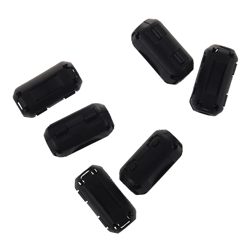 

6 Pcs Clip On EMI RFI Noise Ferrite Core Filter for 5mm Cable