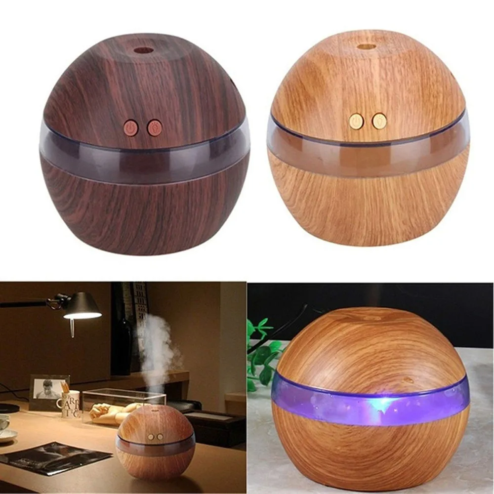 Wood Wooden Humidifier USB Ultrasonic LED Car /Home Aroma Diffuser Essential Oil Aromatherapy mist maker | Бытовая техника