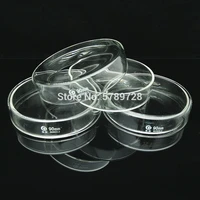 3pcs dia 90mm borosilicate glass petri culture dish used for the culture of bacteria cells and lactic acid bacteria in lab
