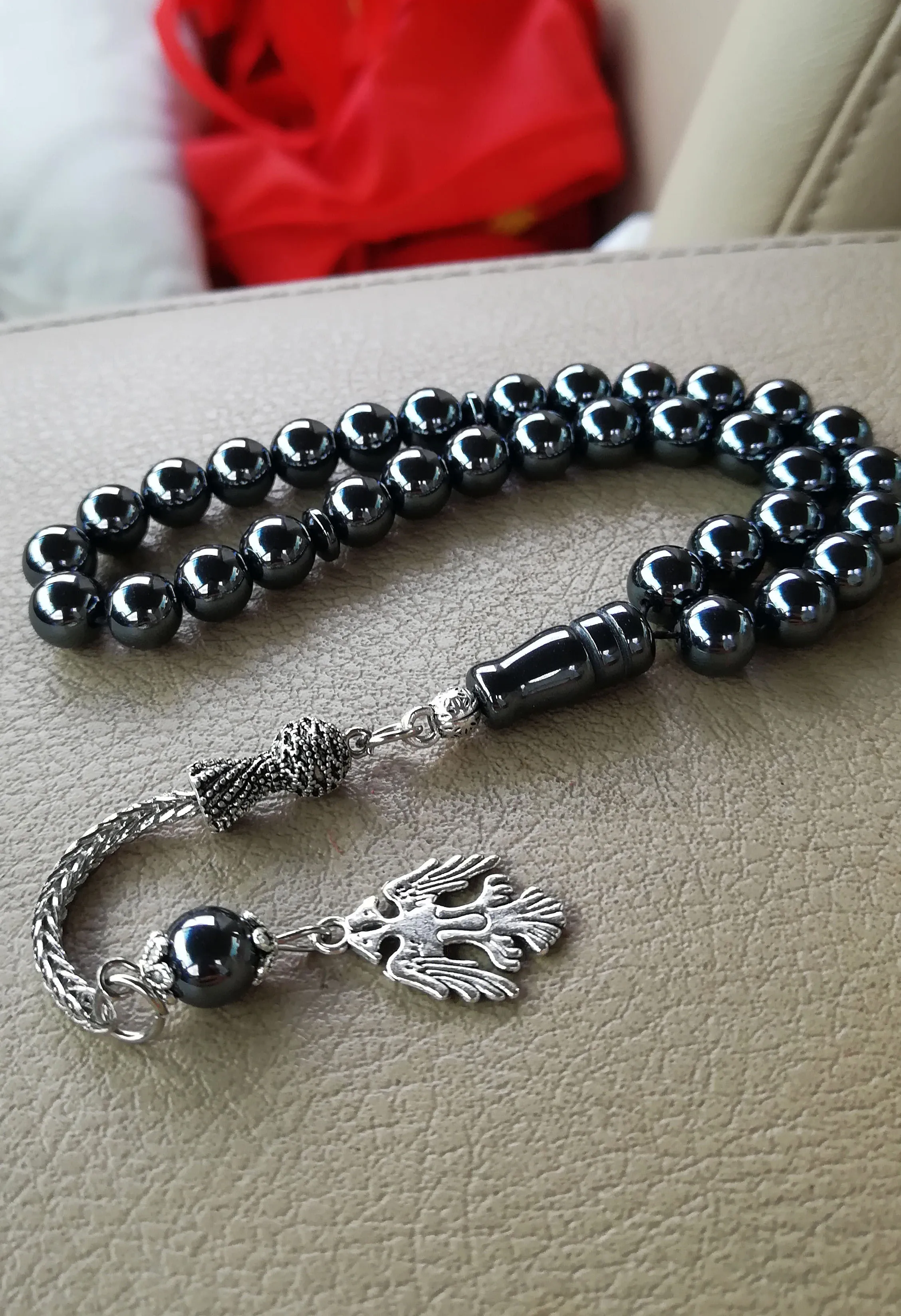 Турецкий флаг Turkije оттоманское ювелирное ожерелье молитвенные бусины 33 tasbih дом