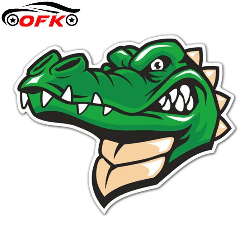 

Various Sizes PVC Decal Crocodile Car Sticker Waterproof on Bumper Rear Window Laptop Refrigerator Toilet