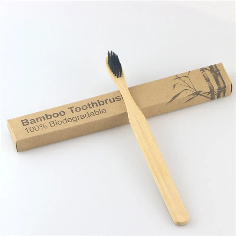 1 шт. Защита окружающей среды приятная на ощупь зубная щетка из натурального