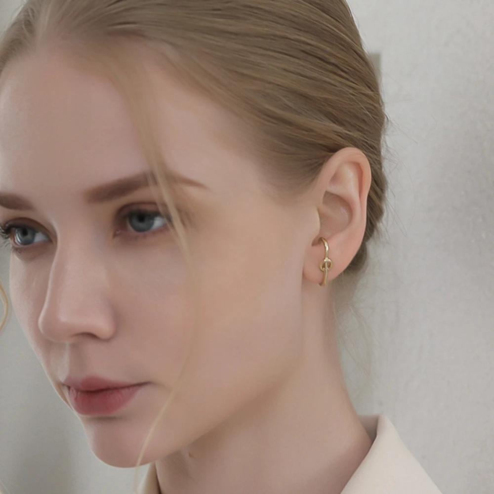 Yhpup Модные Простые Дизайнерские серьги гвоздики из цинкового сплава маленькие