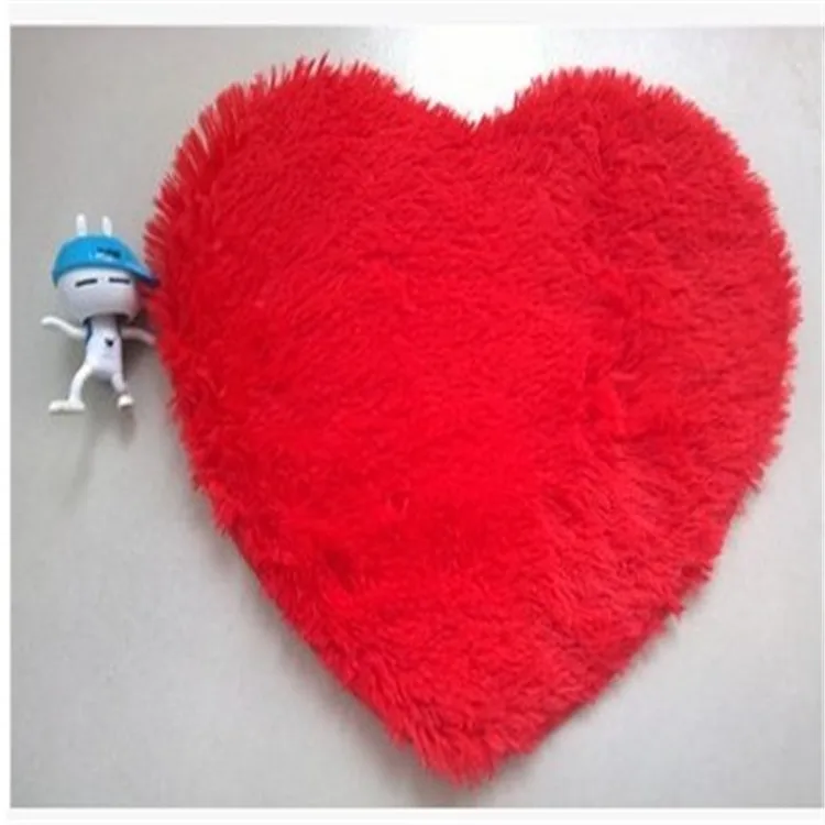 Маленький альфомбра 30x40 см мягкие коврики в форме сердца искусственный шелк