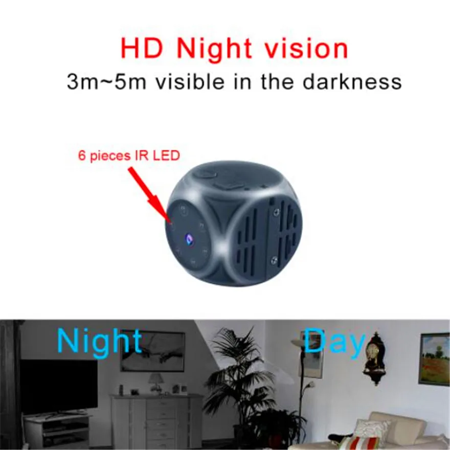 Ночное видение диктофон мини камера видеокамера микро корпус видеонаблюдения