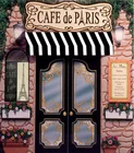 Студийный фон для фотосъемки с изображением кафе De Paris в стиле ретро с изображением каменной Кофейни Эйфелевой башни