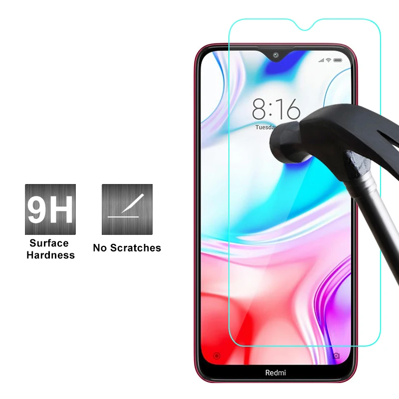 HD Tempered Glass For Xiaomi Redmi 8 8A Screen Protector Glass Camera Lens Film For Xiaomi Redmi Note 8 8T  Pro Protective Glass