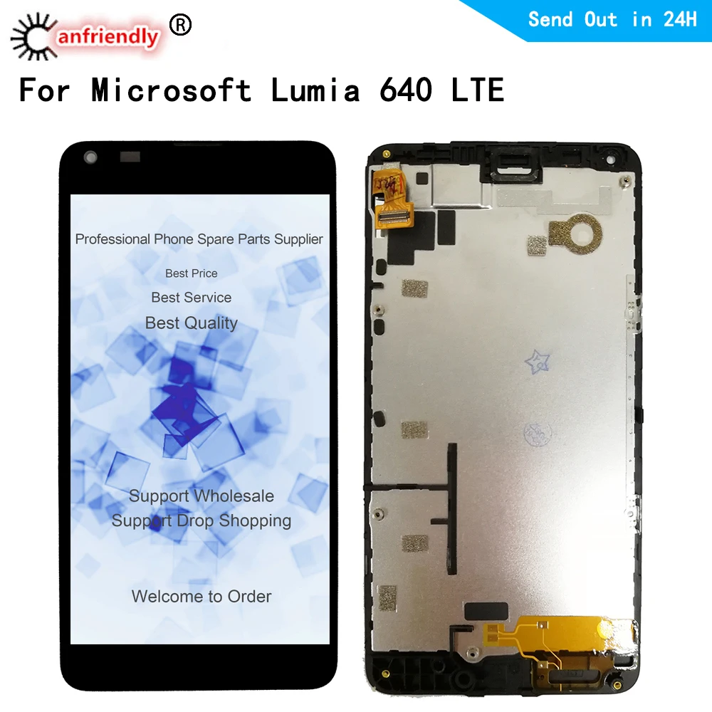 5 0 &quotЖК дисплей для microsoft Nokia Lumia 640 LTE Lumia640 ЖК дигитайзер Сенсорная панель
