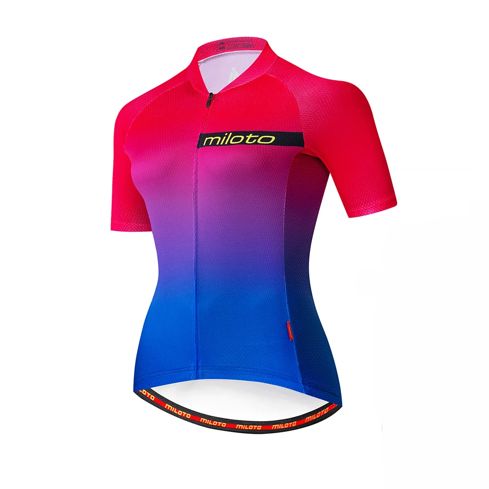

MILOTO Women Short Sleeve Cycling Jersey MTB Bike Jersey Pro Cycling Shirts Top Maillot quick dry Bicycle Clothing ropa Ciclismo