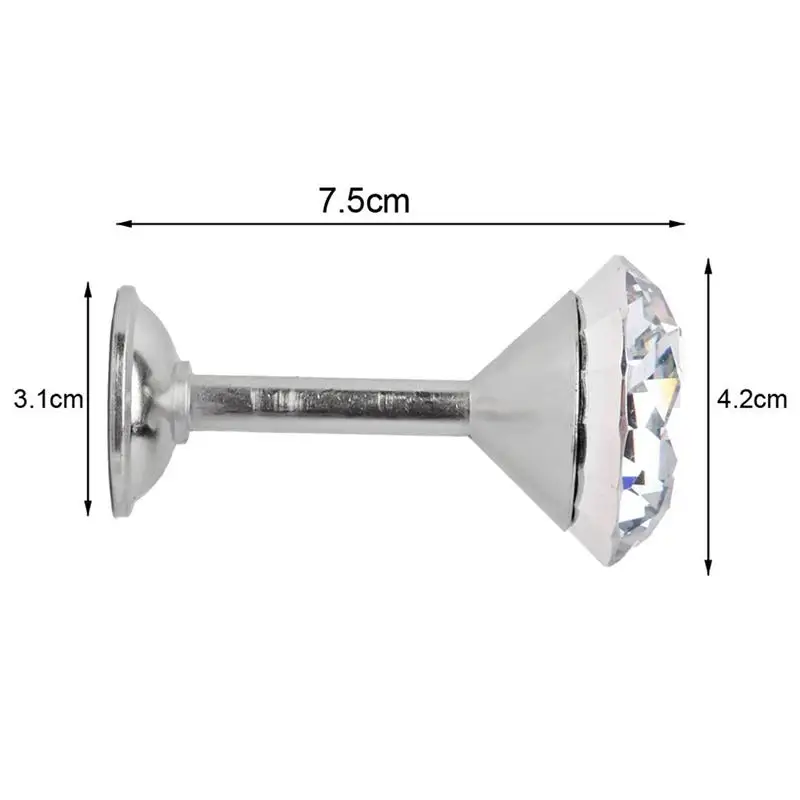 

2pcs Diamond Curtain Drapery Tiebacks Door Wall Tassel Hooks Wall Tieback Curtain Hook Tassel Towel Hanger For Cloth-Hat Hook