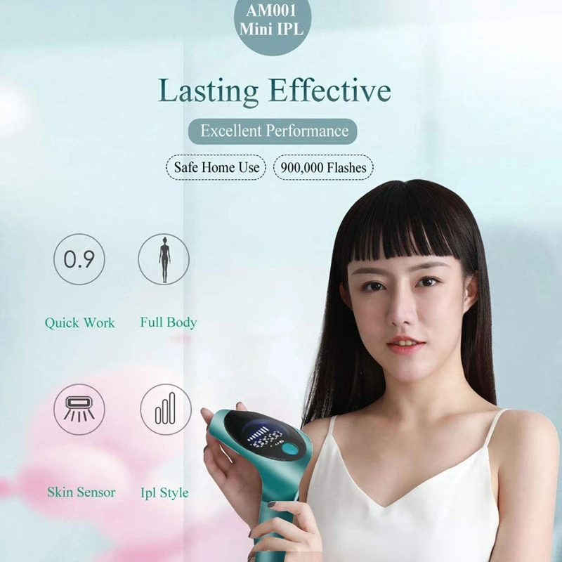

Flash Permanent Depilator LCD Hair Removal Photoepilator Women Painless Hair Remover Machine EU Plug