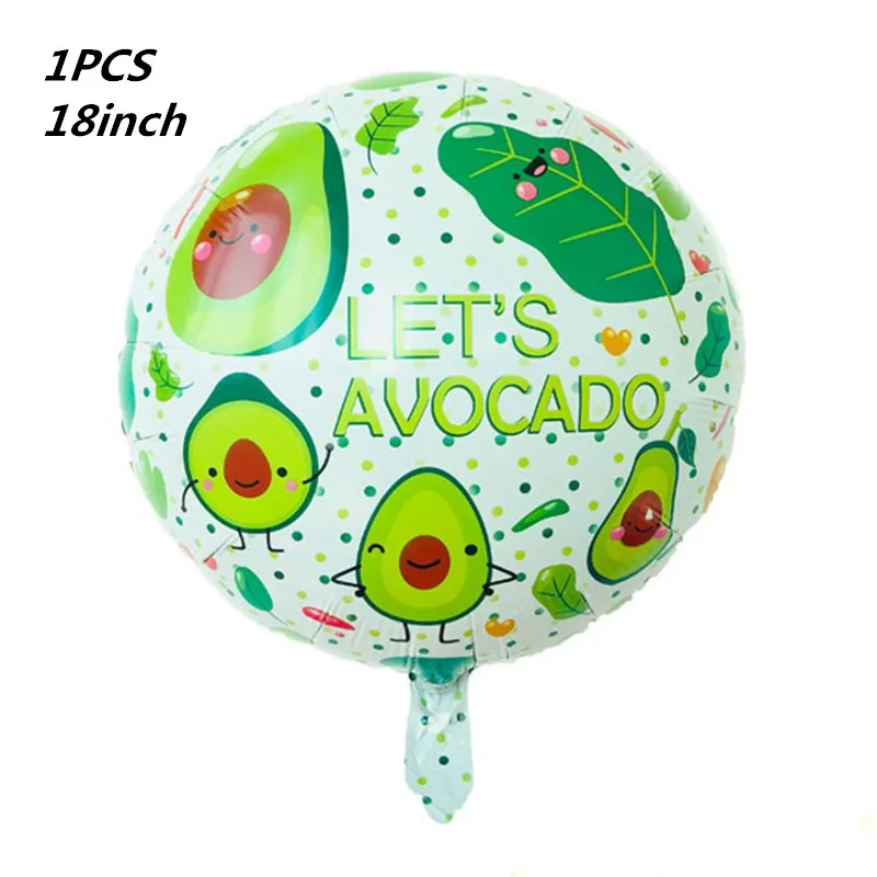 Avocado Balloons Foil Fruit Globos Birthday Party Decorations Adult Decor Let's Supplies Children Ball | Дом и сад