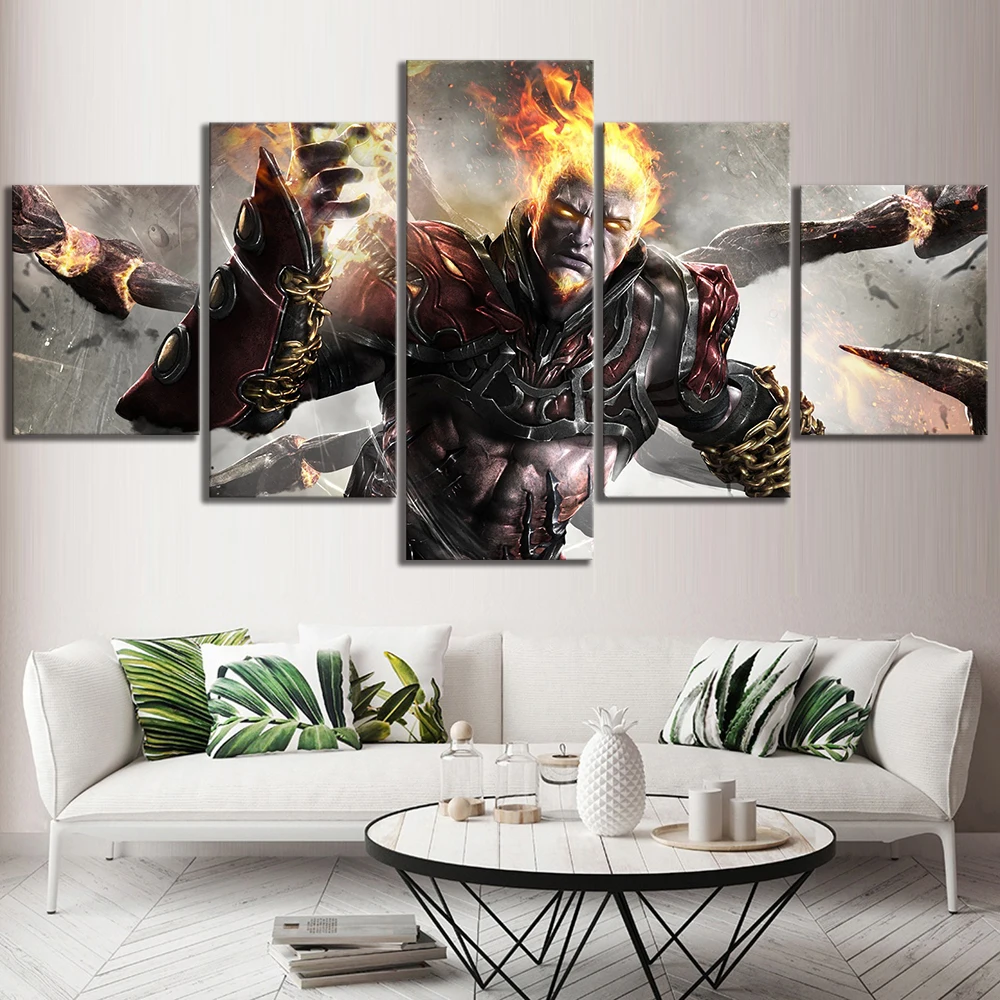 Настенное искусство домашнее украшение живопись HD 5 шт. God Of War Kratos видеоигра
