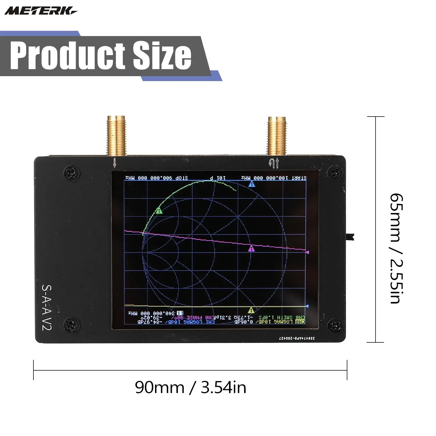 

V2 3G Vector Network Analyzer S-A-A-2 NanoVNA Antenna Analyzer Shortwave HF VHF UHF with Housing Antenna Analyzer