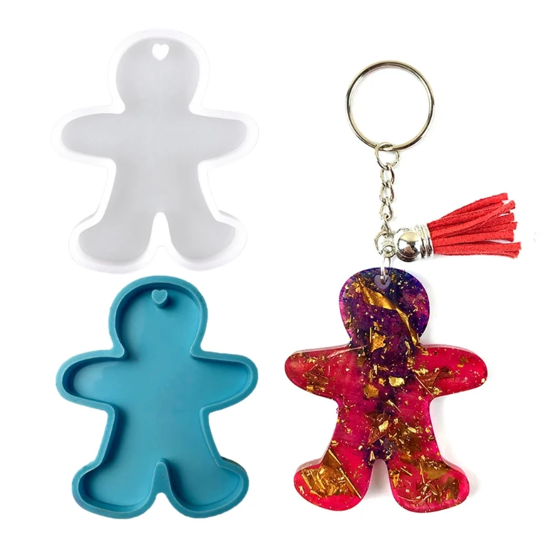 1 шт. силиконовая форма для имбиря брелка из смолы рукоделия эпоксидной конфет