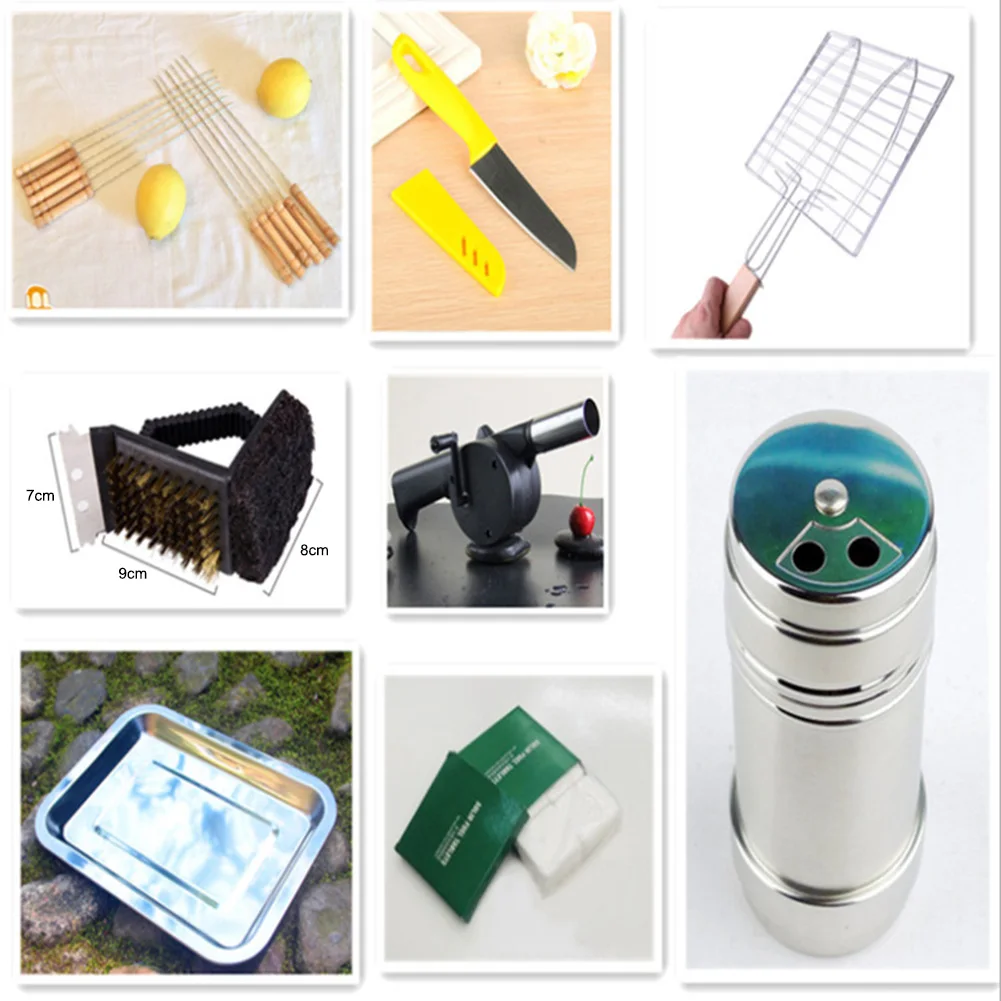 Барбекю сетки Кемпинг Гриль стойка барбекю клип Папка гриль жареная папка