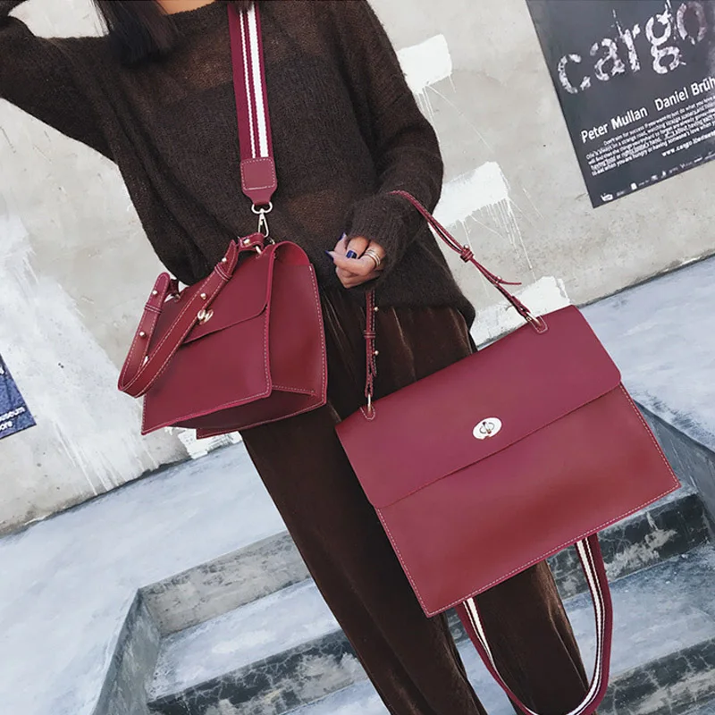 2020 женский портфель кожаная сумка дамские Винтажные Сумки из искусственной кожи