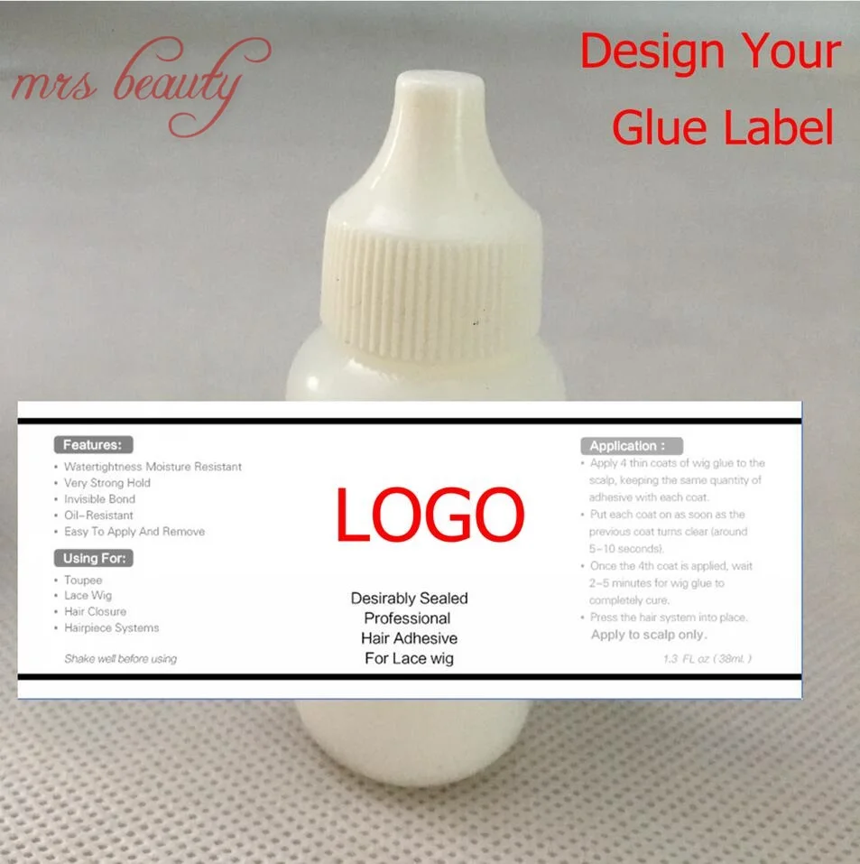 100pcs Private Label for waterproof  lace Wig glue strong Lace Wig Glue Liquid Wig glue Invisible Adhesive waterproof glue