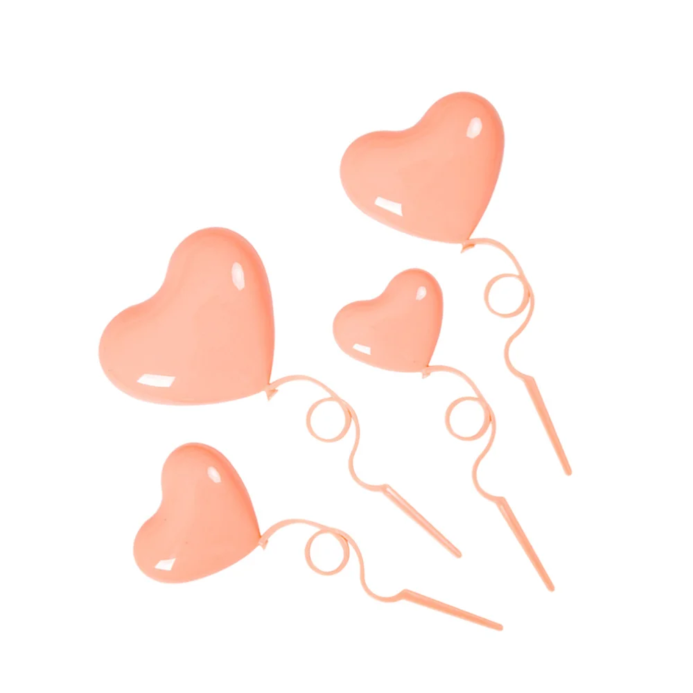 40 шт. в форме сердца воздушные шары торты милые украшения для торта на день