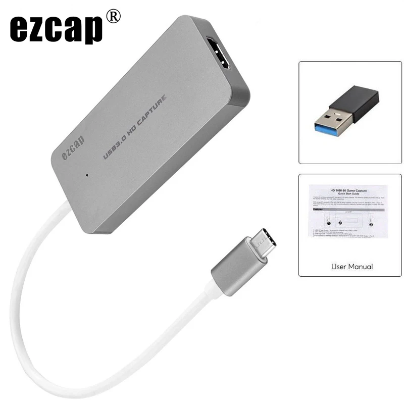 

Ezcap265c HDMI-USB 3.0 Typec 3,0 P 60fps захват видеозахвата для PS3 PS4 PS5 Xbox переключатель для ПК Игр прямая трансляция